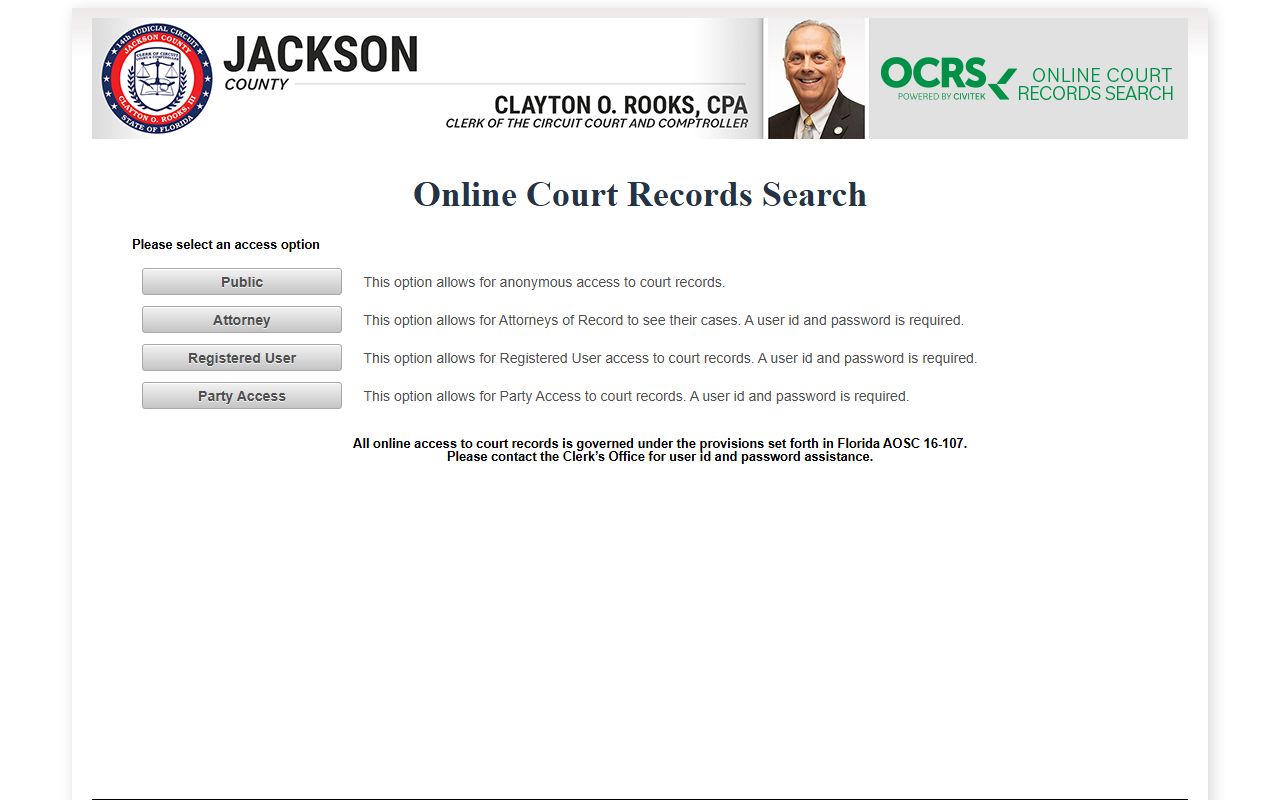 Jackson County Civitek court records access options for records after an arrest